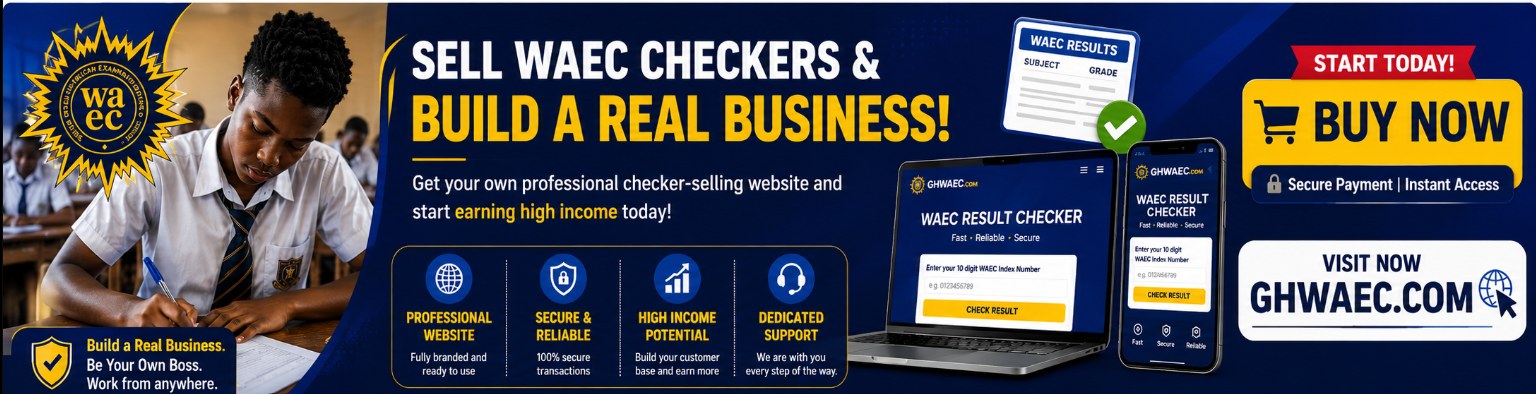 Sell WAEC checkers and build a real business